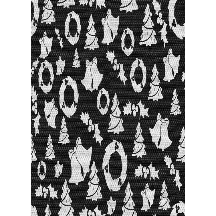 The Holiday Aisle® Northguard Unavailable Black/White Area Rug Wayfair